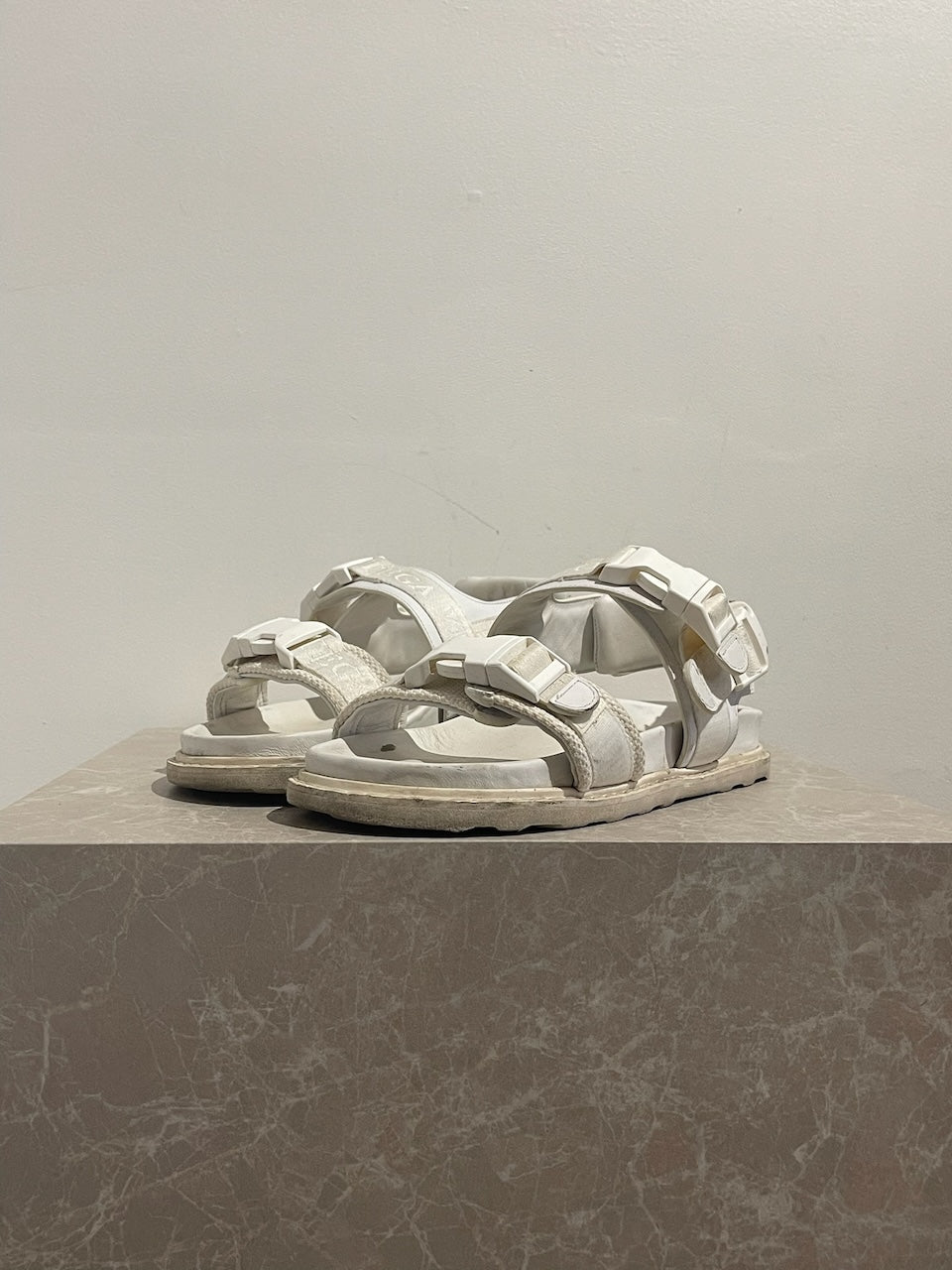 Sandales Bottega Veneta blanches T.40