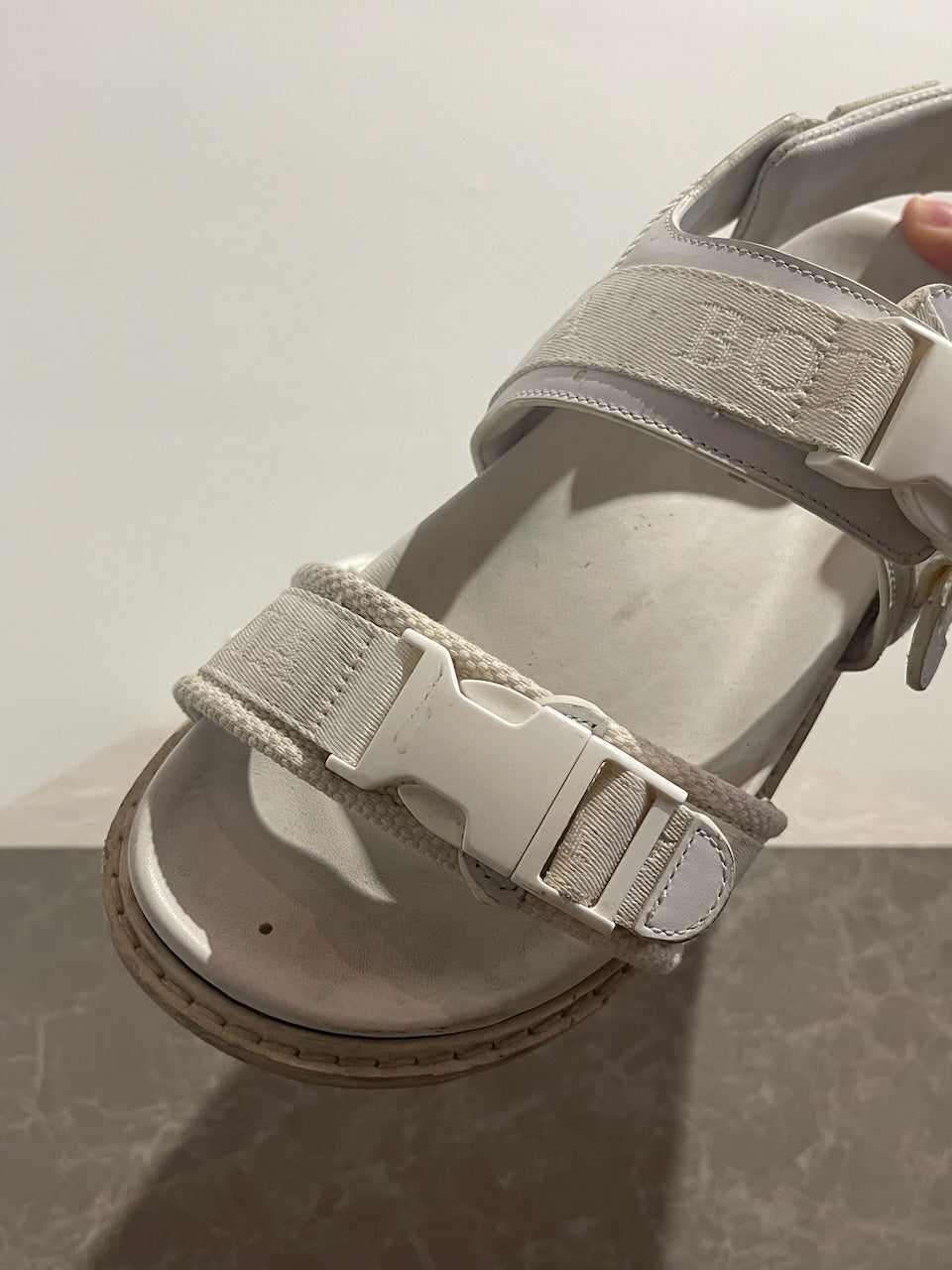 Sandales Bottega Veneta blanches T.40