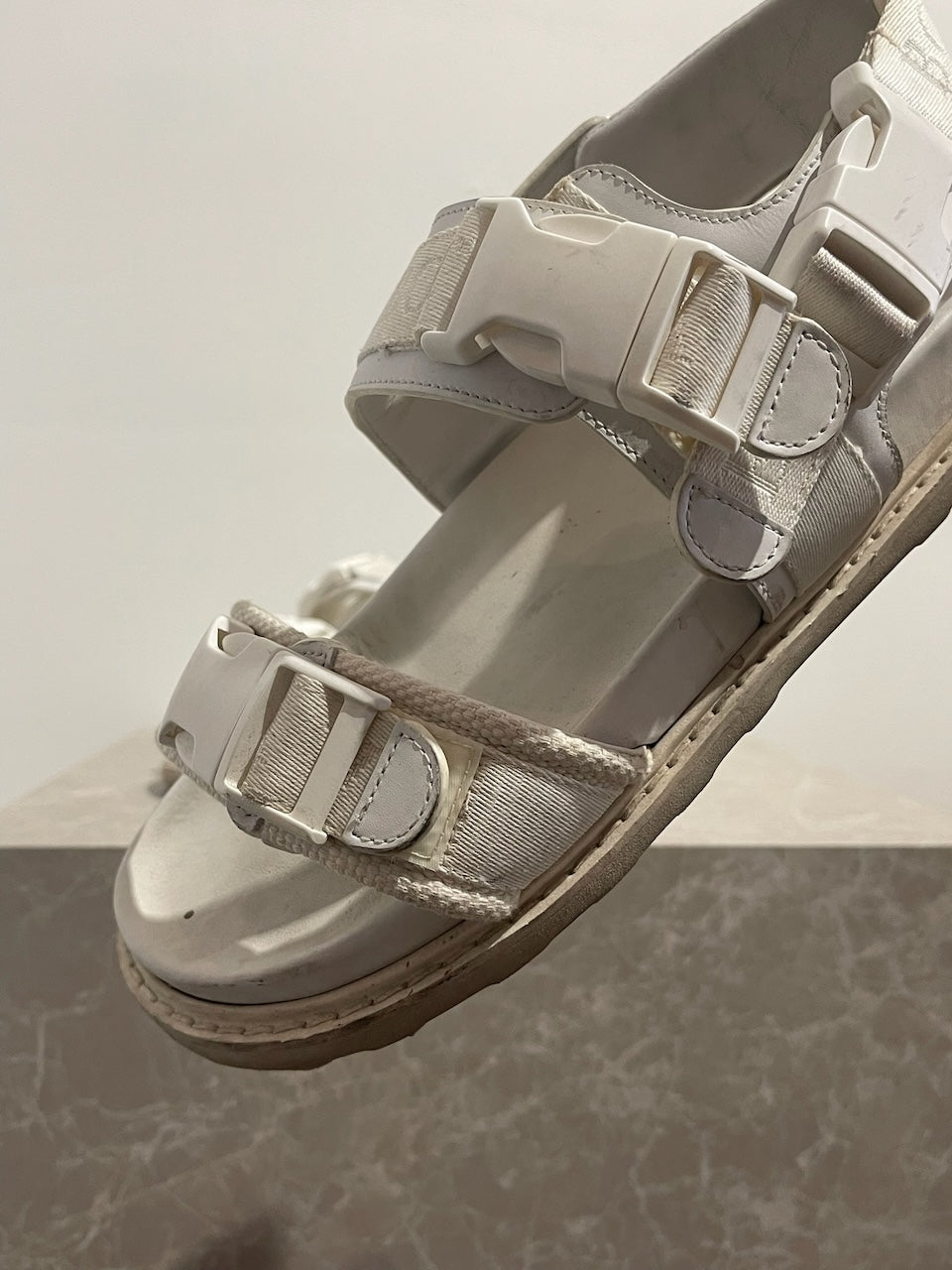 Sandales Bottega Veneta blanches T.40