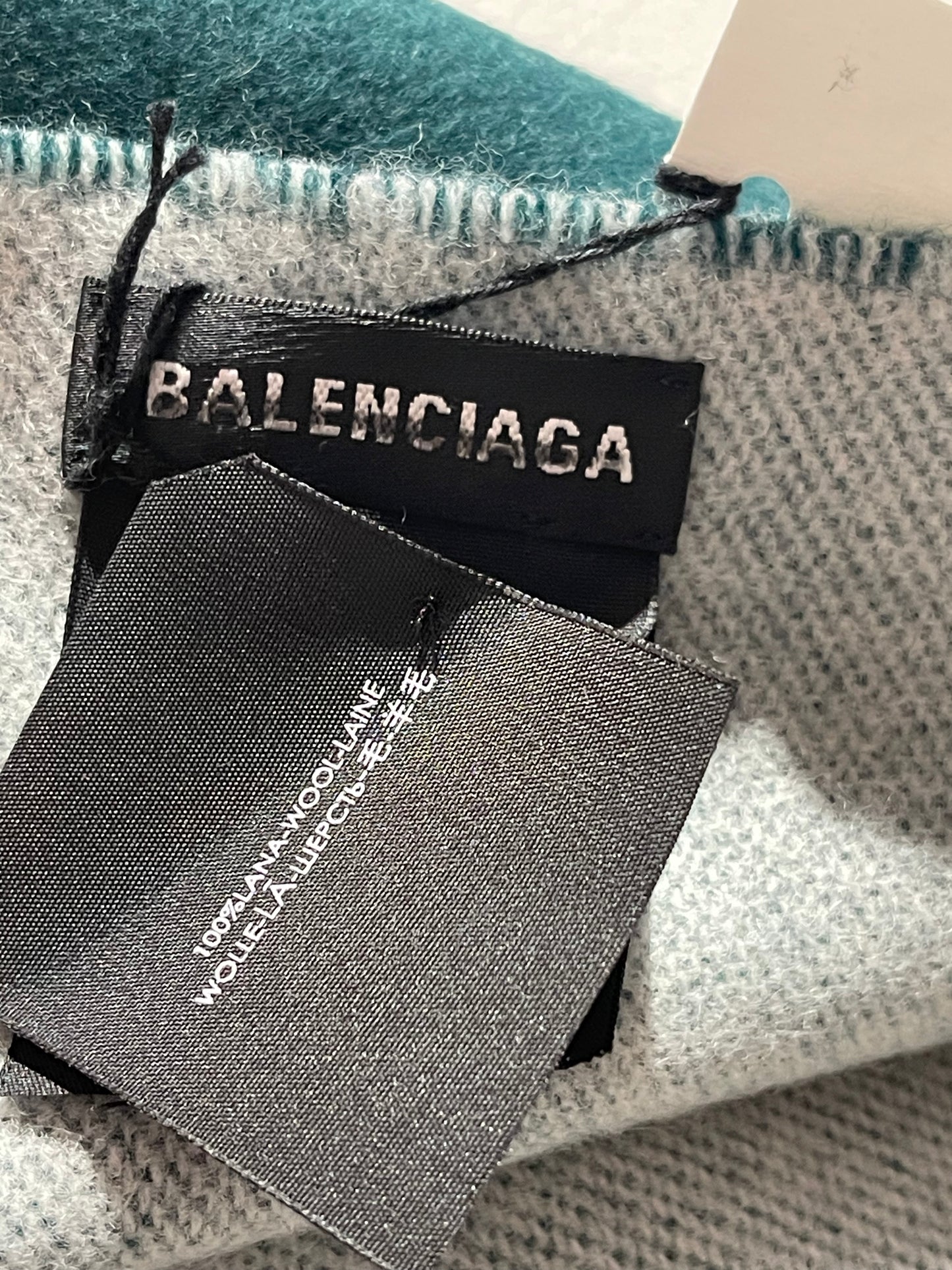 Echarpe Balenciaga verte