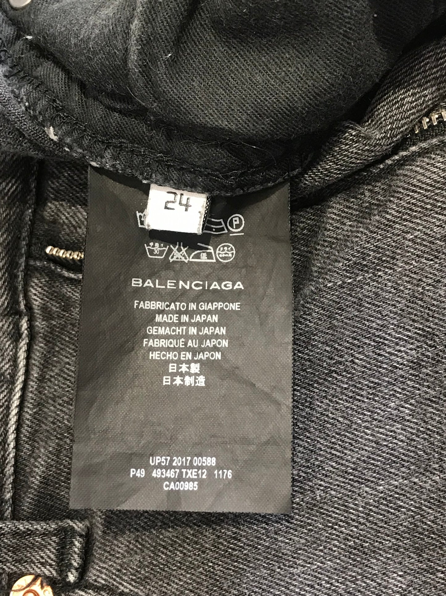 Jeans Balenciaga noir T.24