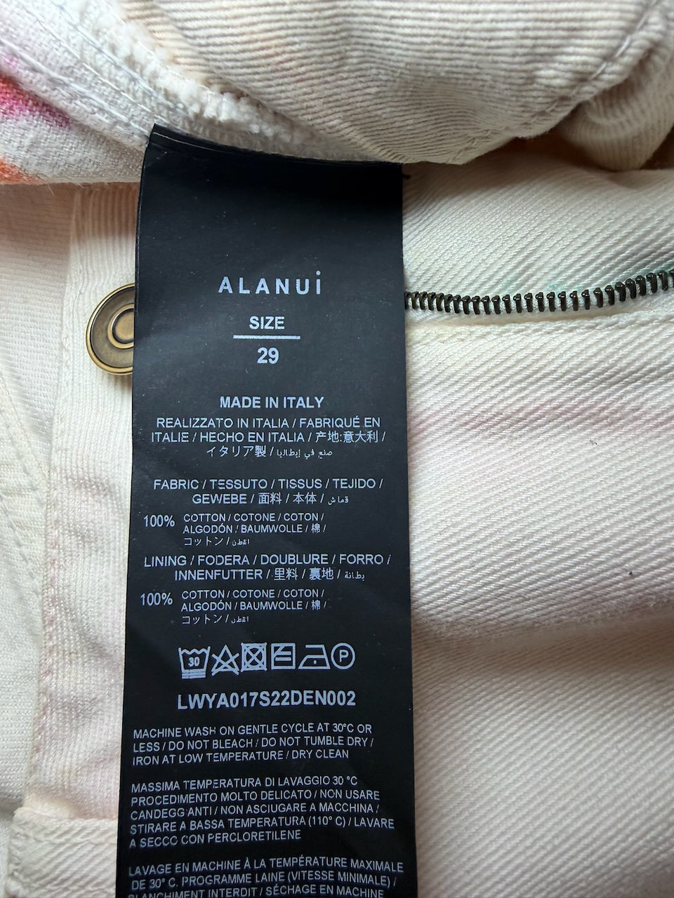 Jeans Alanui orange T.29