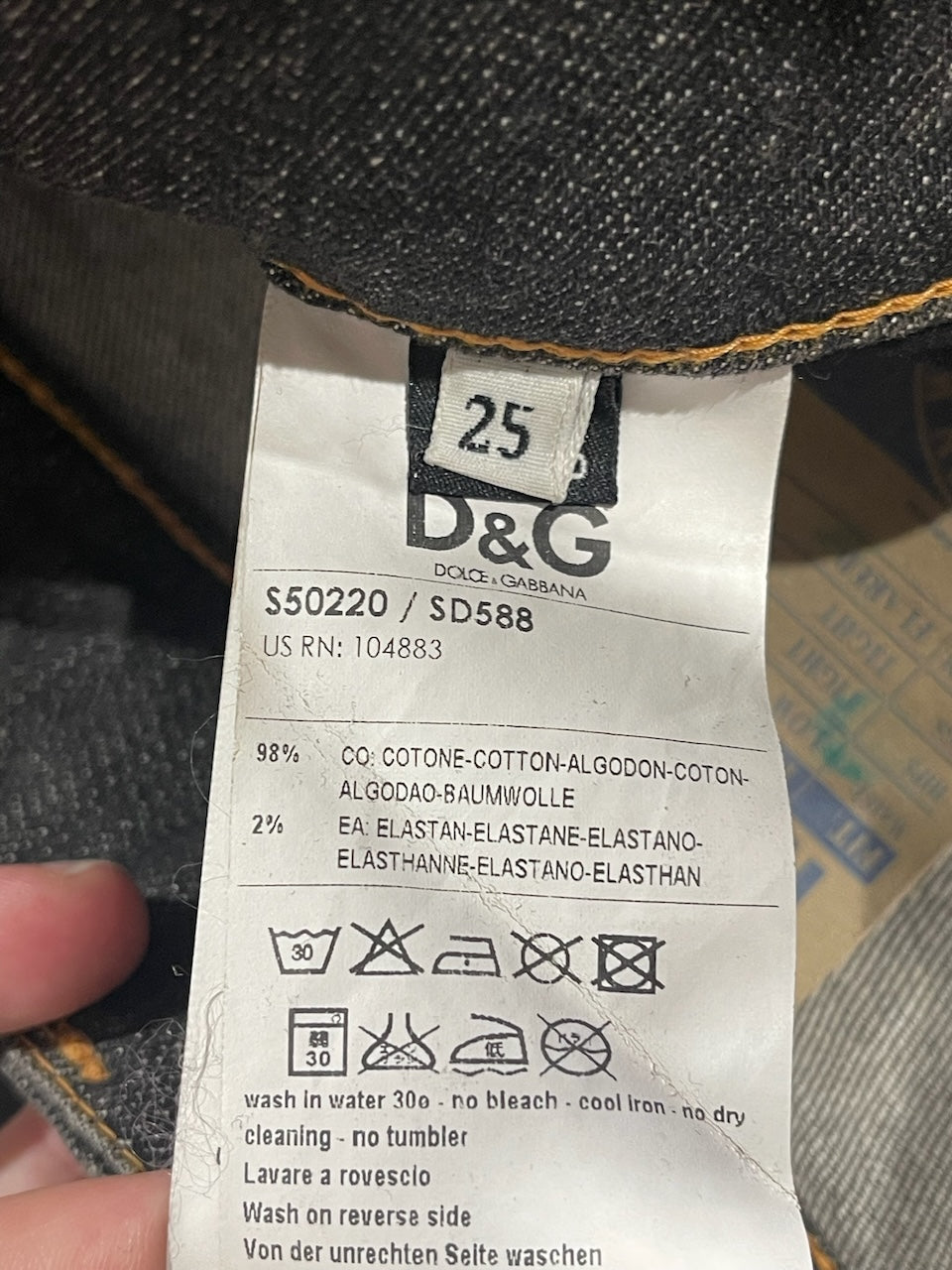 Pantalon Dolce & Gabbana noir T.25