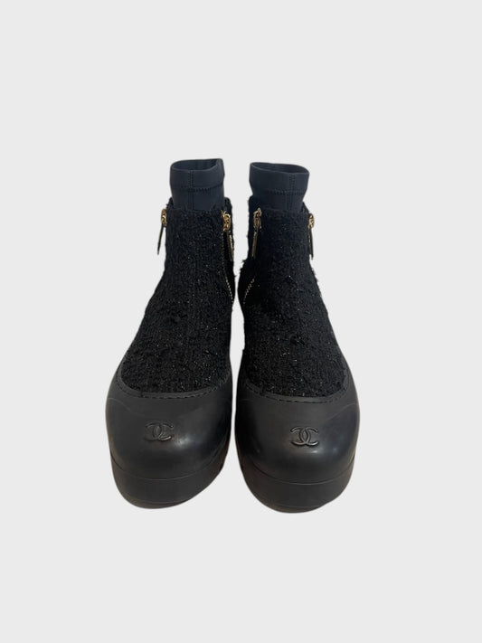 Bottines Chanel noires T.41