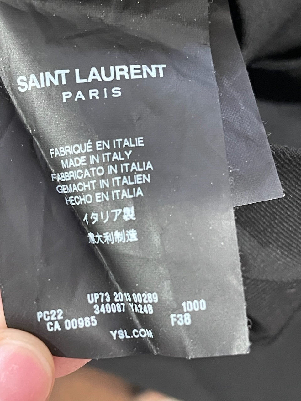 Pantalon Saint Laurent noir T.38