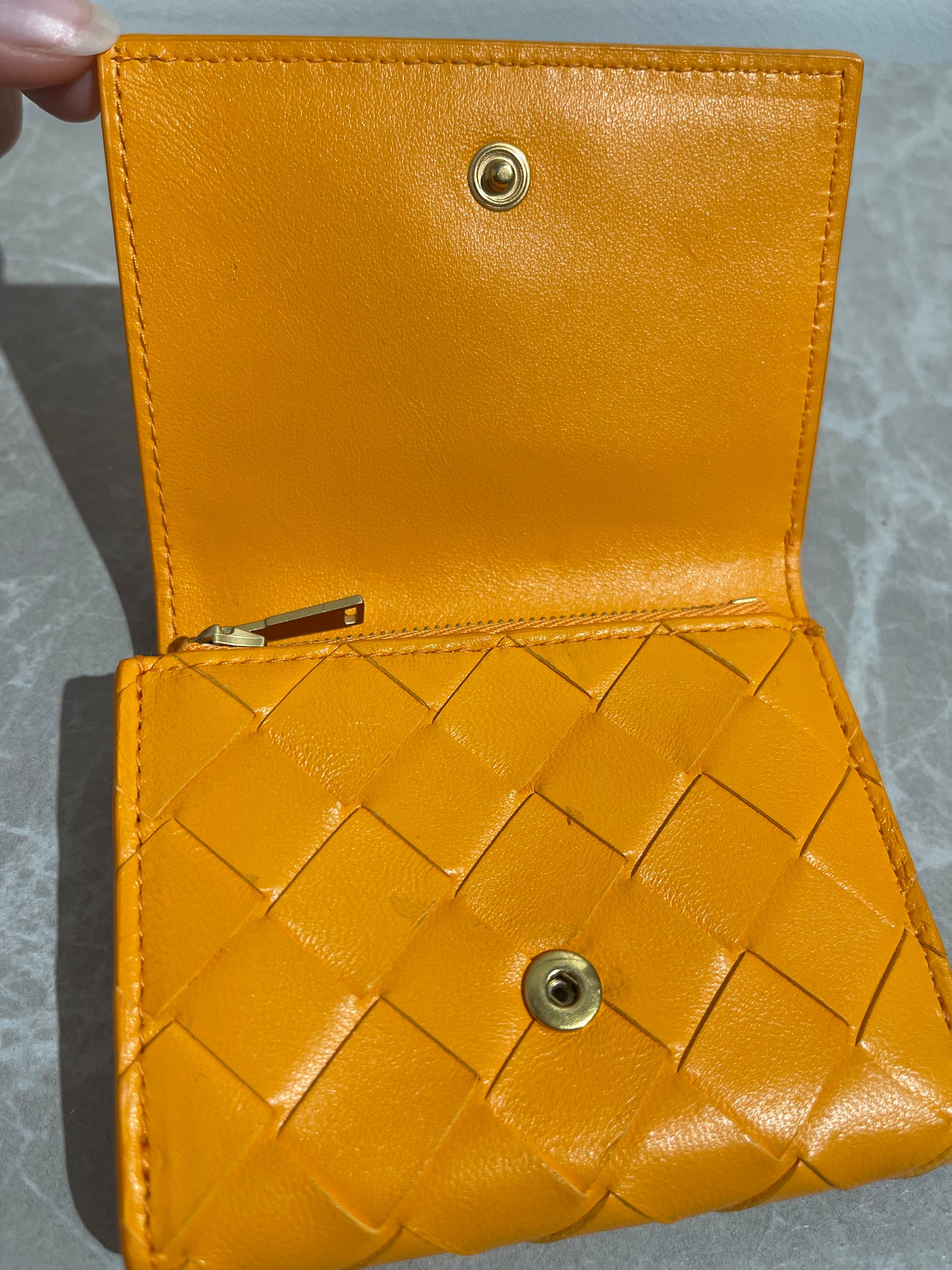 Porte-monnaie Bottega Veneta orange
