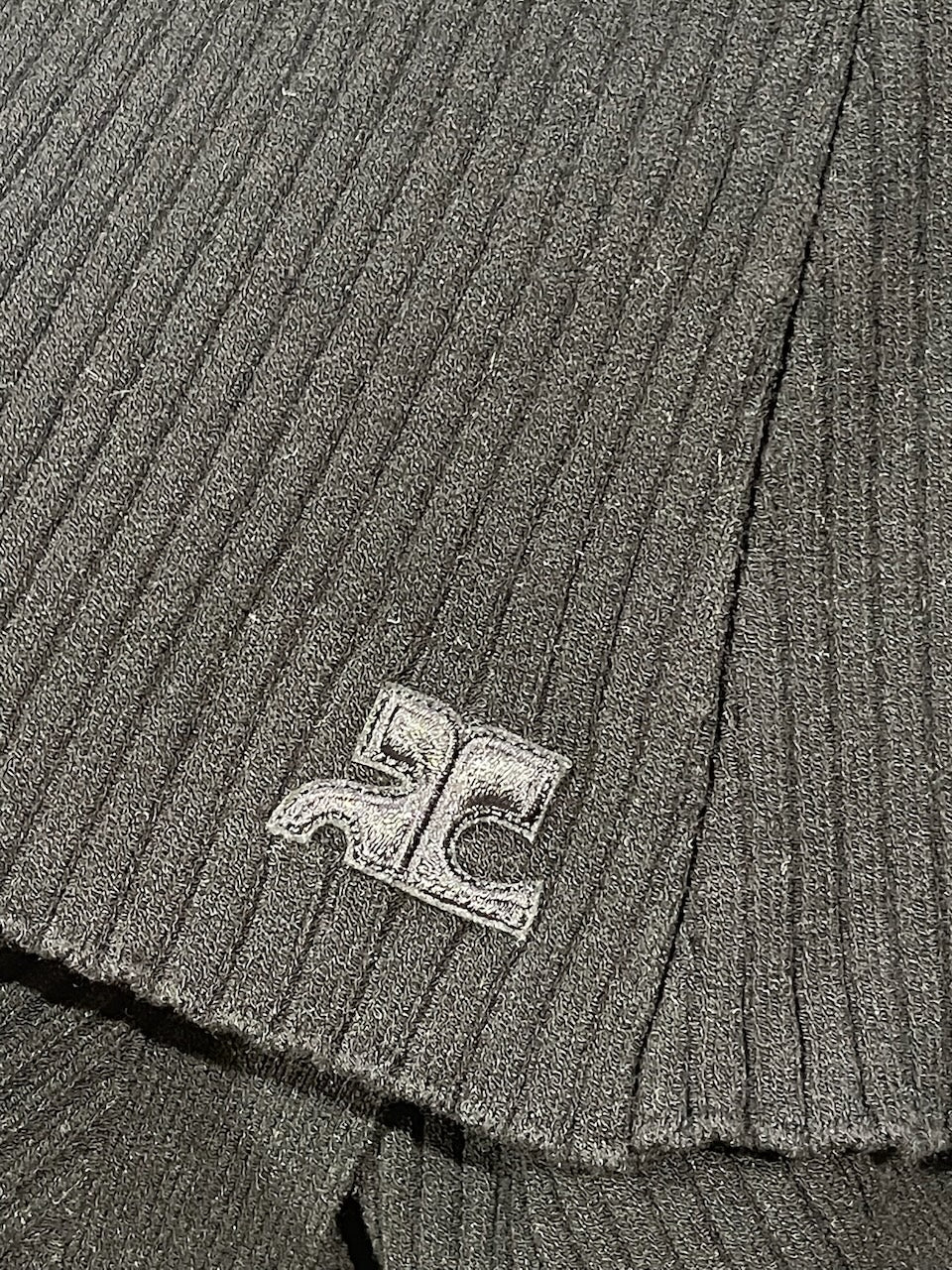 Jupe Courrèges noire T.M