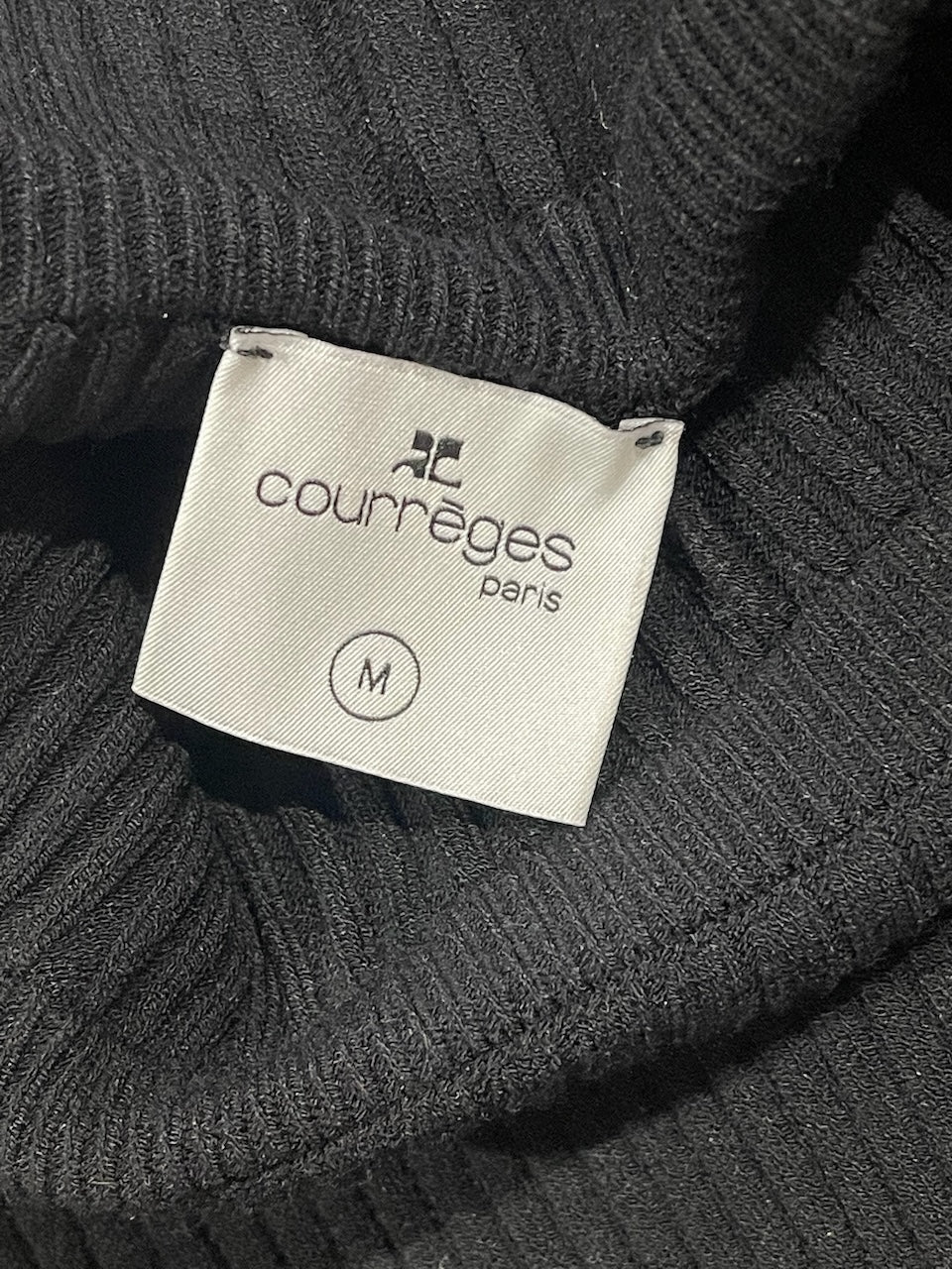 Jupe Courrèges noire T.M