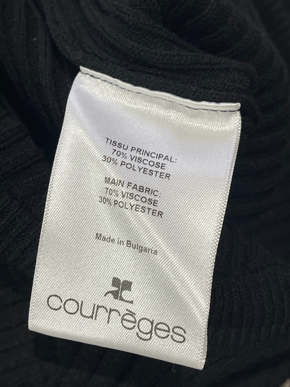 Jupe Courrèges noire T.M