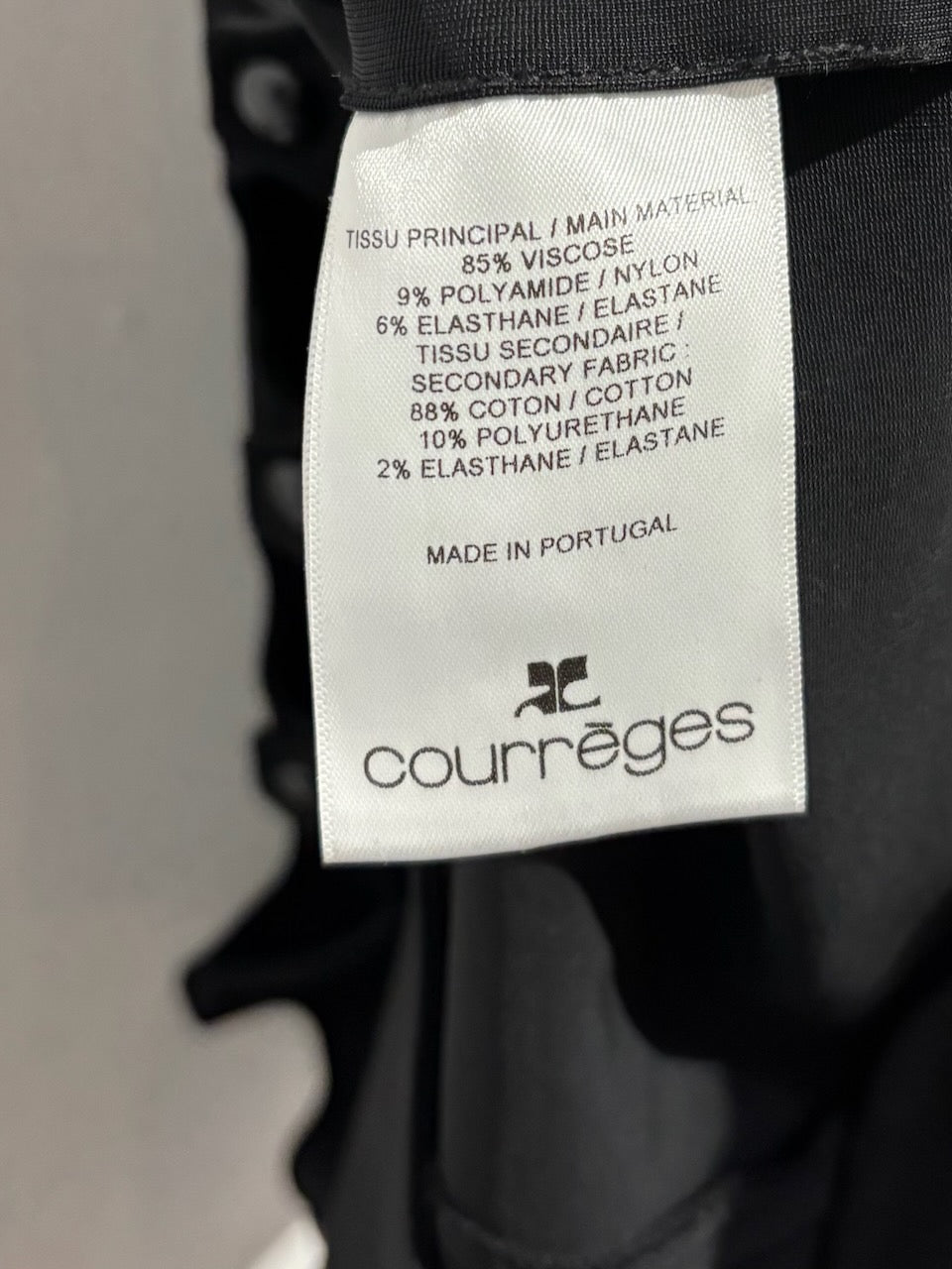 Robe Courrèges noir T.34