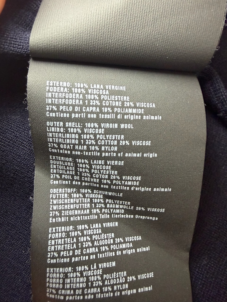 Veste Prada bleu marine T.54