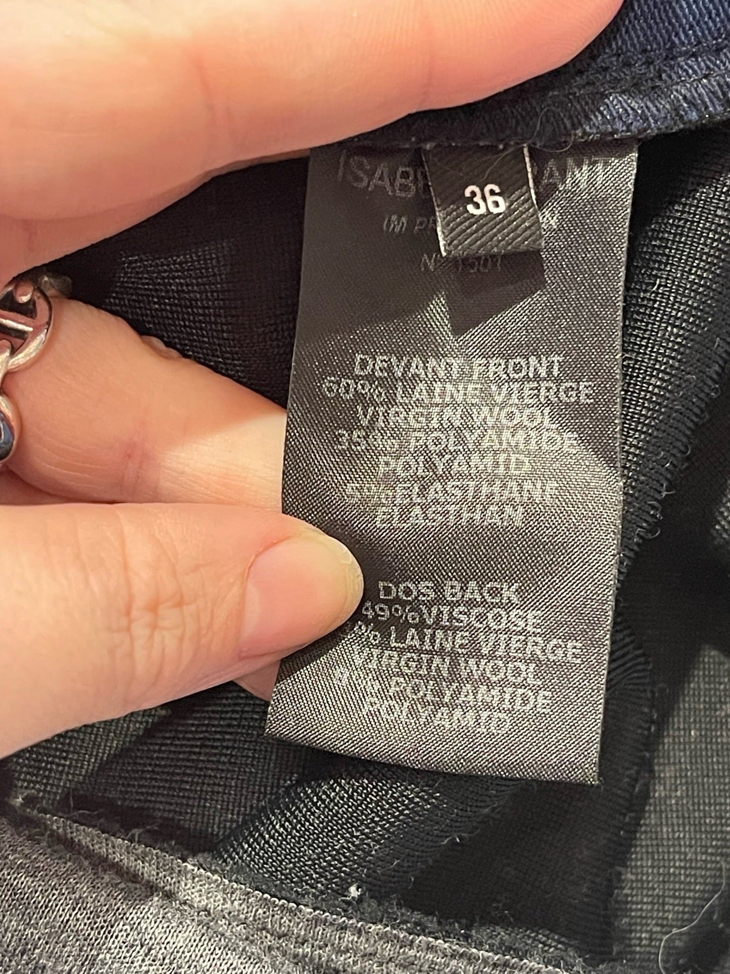 Robe Isabel Marant bleu marine T.36
