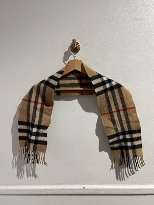Echarpe Burberry tartan beige