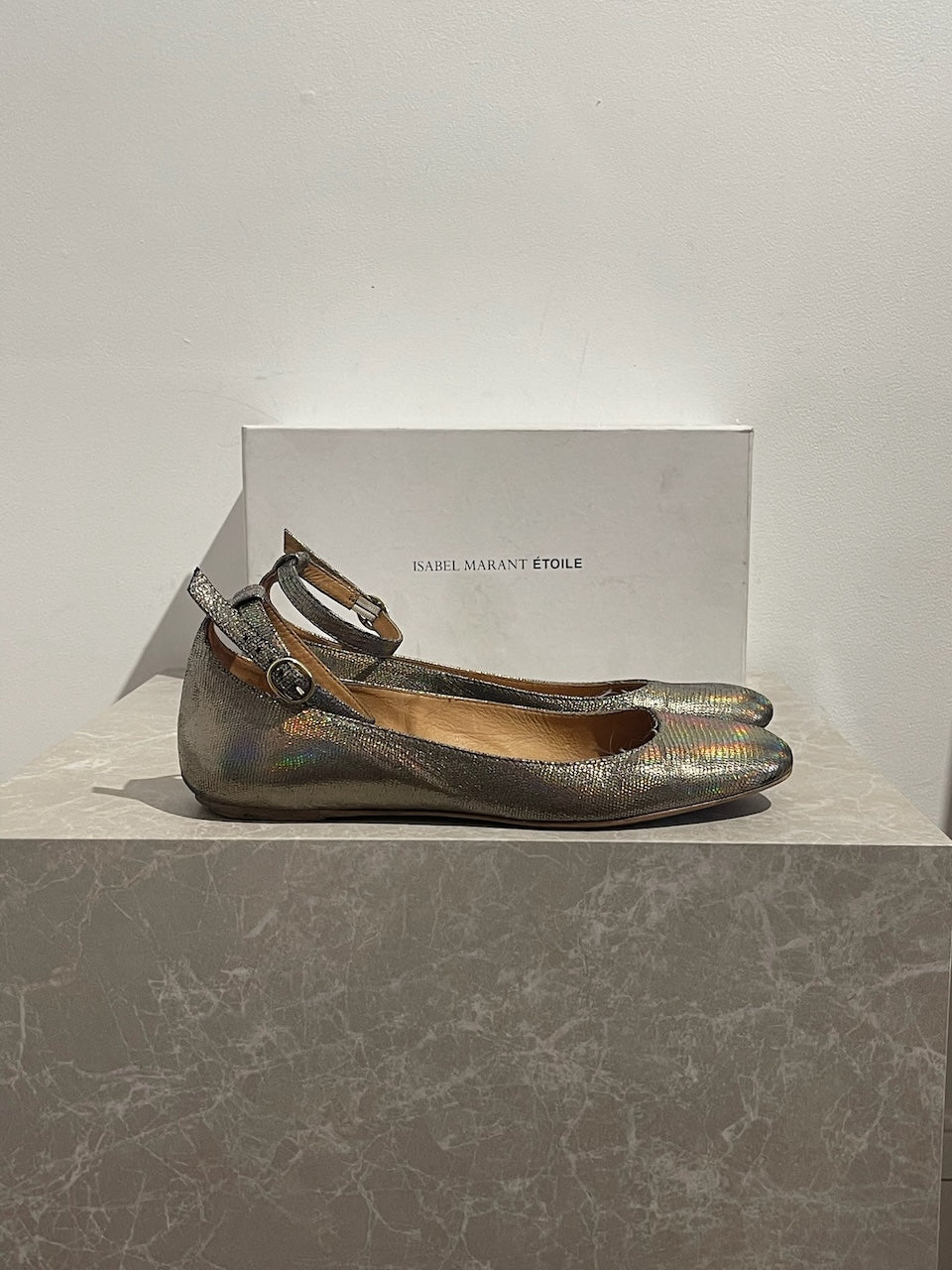 Ballerines Isabel Marant argentées T.38