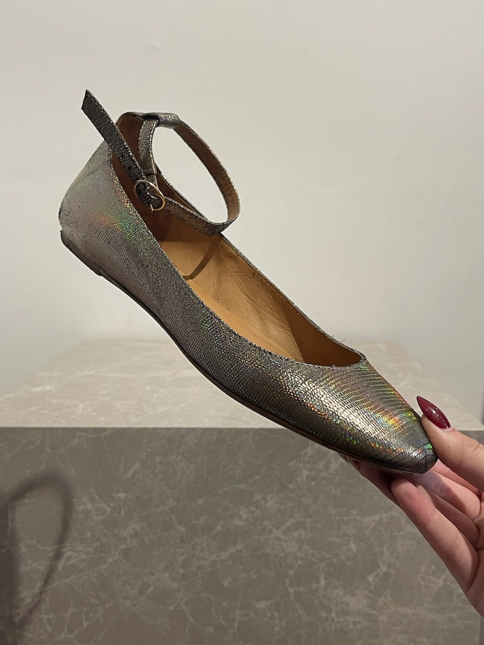 Ballerines Isabel Marant argentées T.38