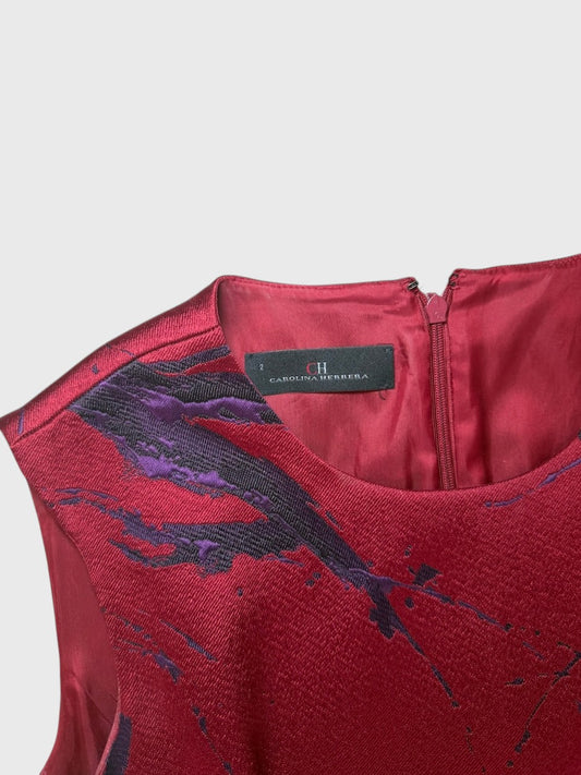 Robe Carolina Herrara rouge T.34