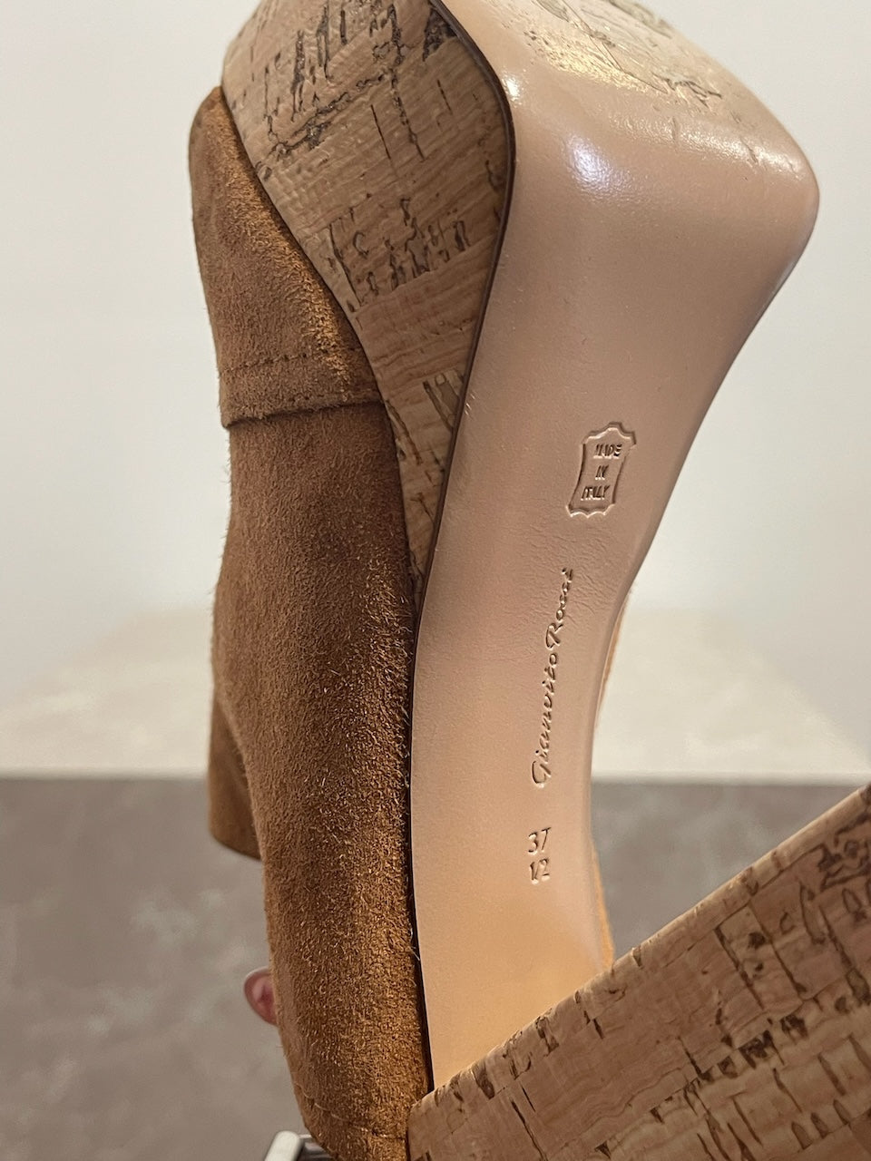 Sandales Gianvito Rossi camel T.37,5
