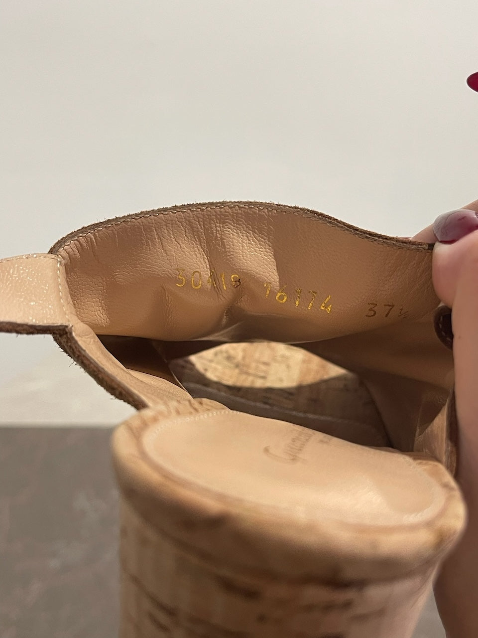 Sandales Gianvito Rossi camel T.37,5