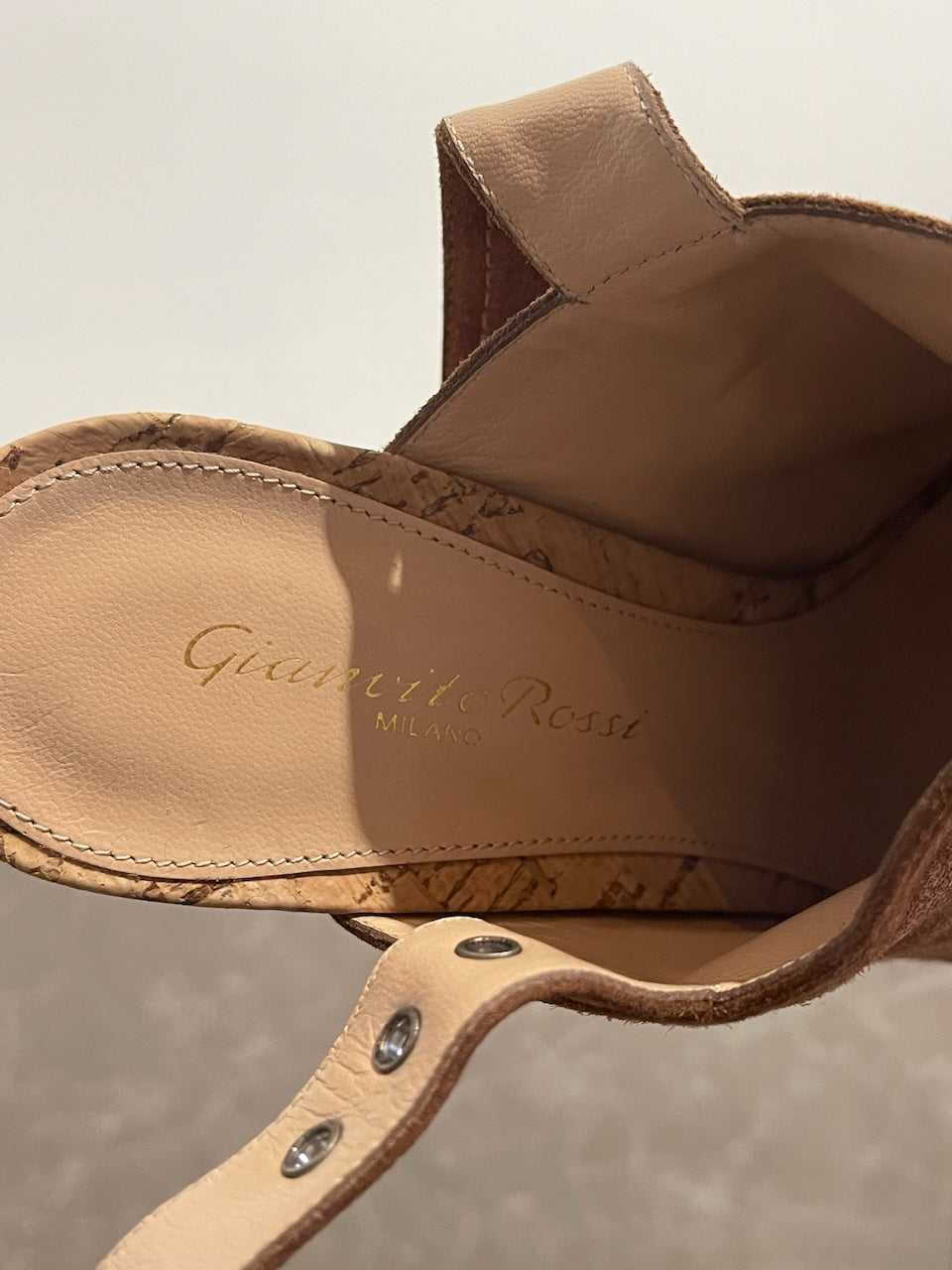 Sandales Gianvito Rossi camel T.37,5