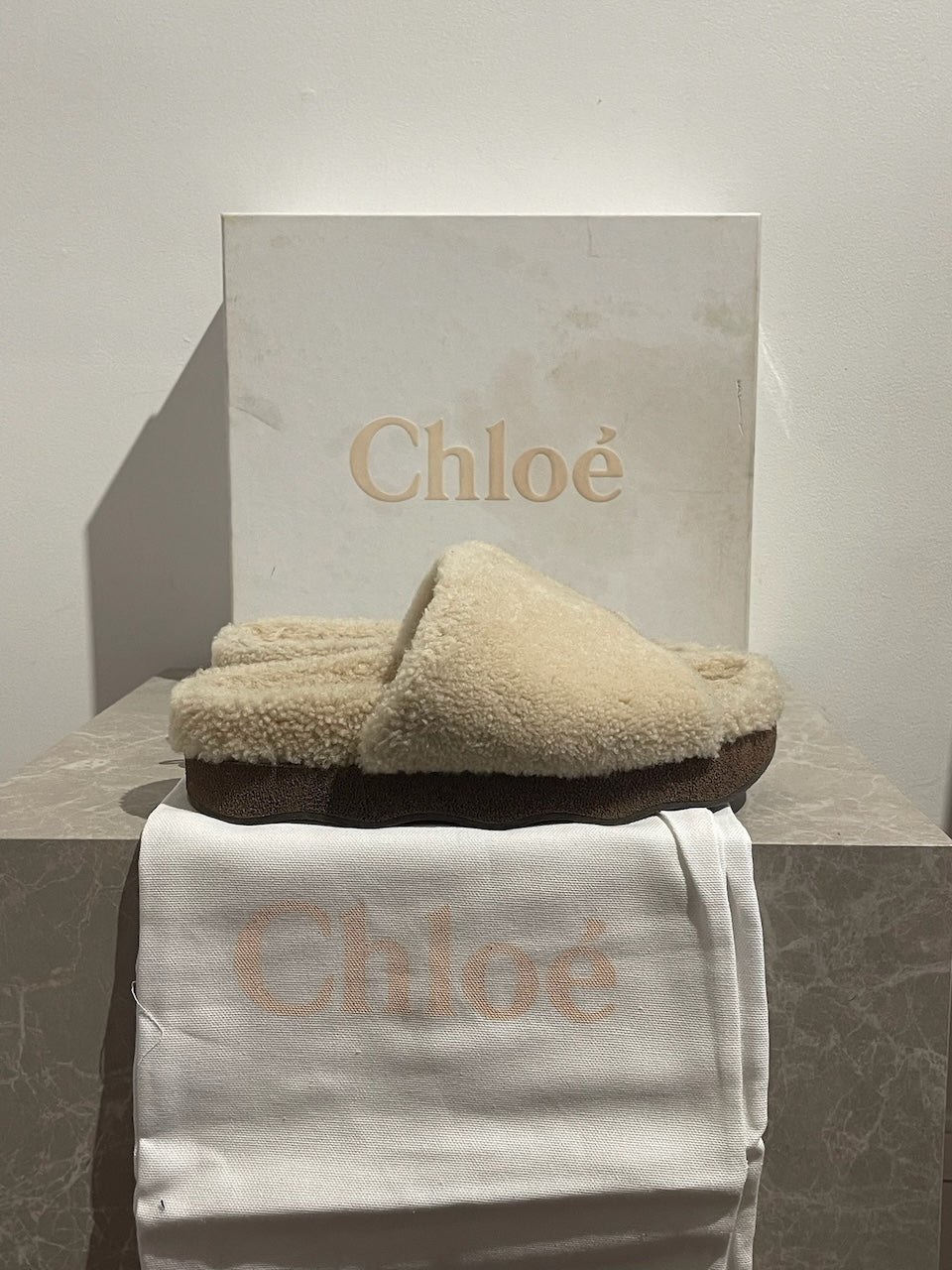 Mules Chloé beige T.37