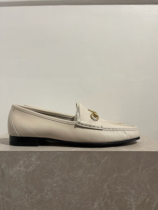 Mocassins Gucci blancs T.42 NEUFS