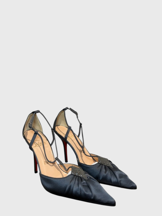 Escarpins Christian Louboutin gris T.38