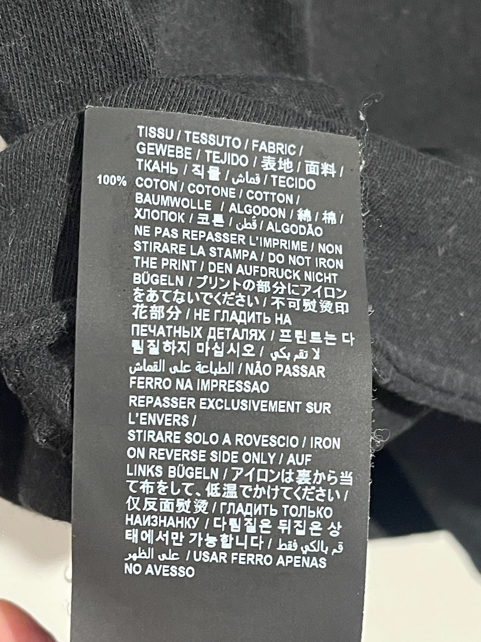 T-shirt Saint Laurent noir T.XS