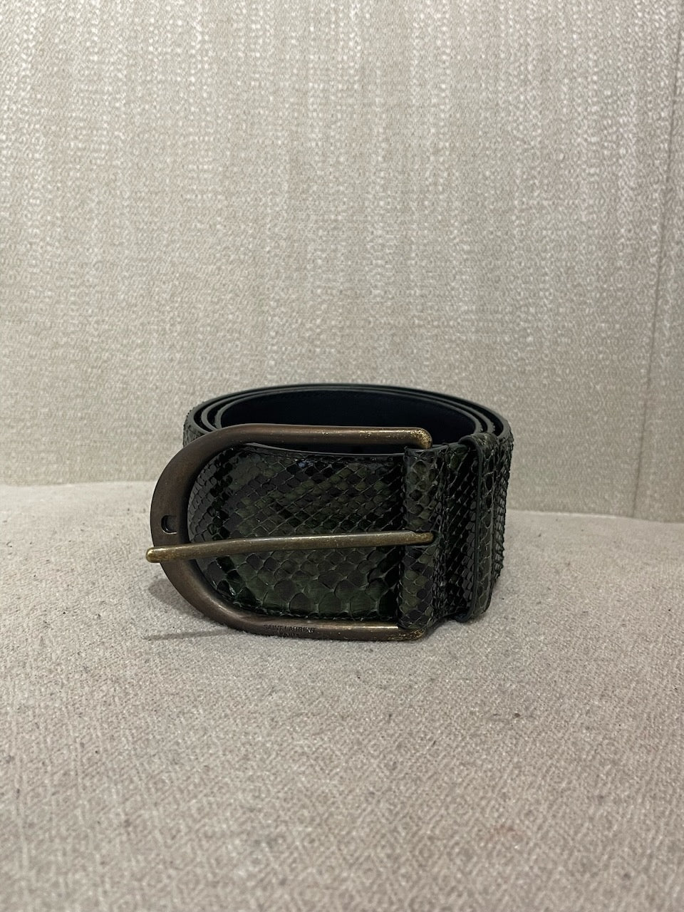 Ceinture Saint Laurent python T.90