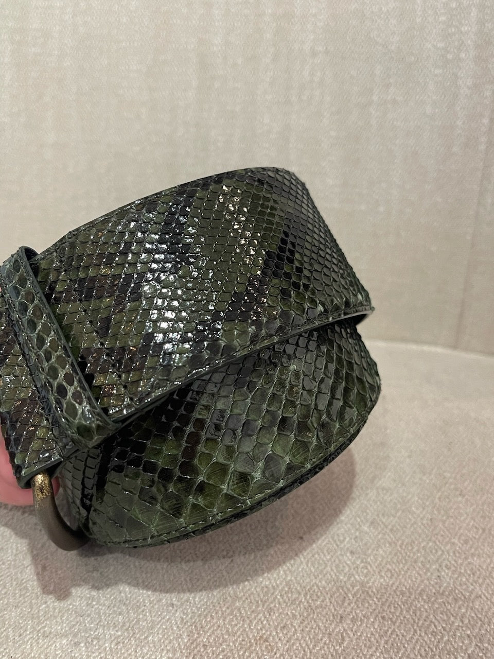 Ceinture Saint Laurent python T.90