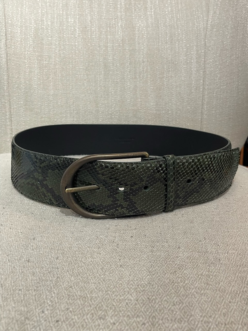 Ceinture Saint Laurent python T.90