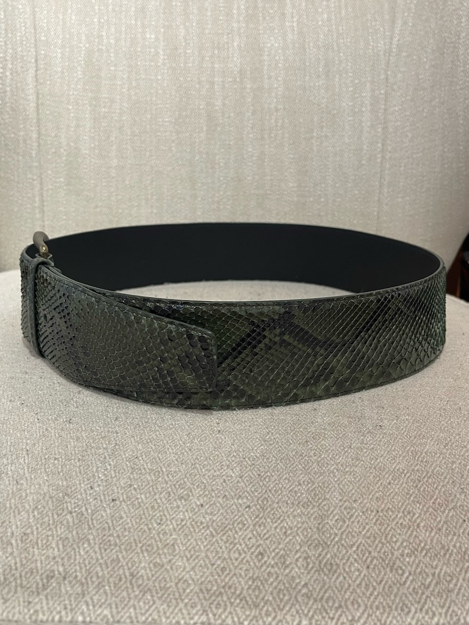 Ceinture Saint Laurent python T.90