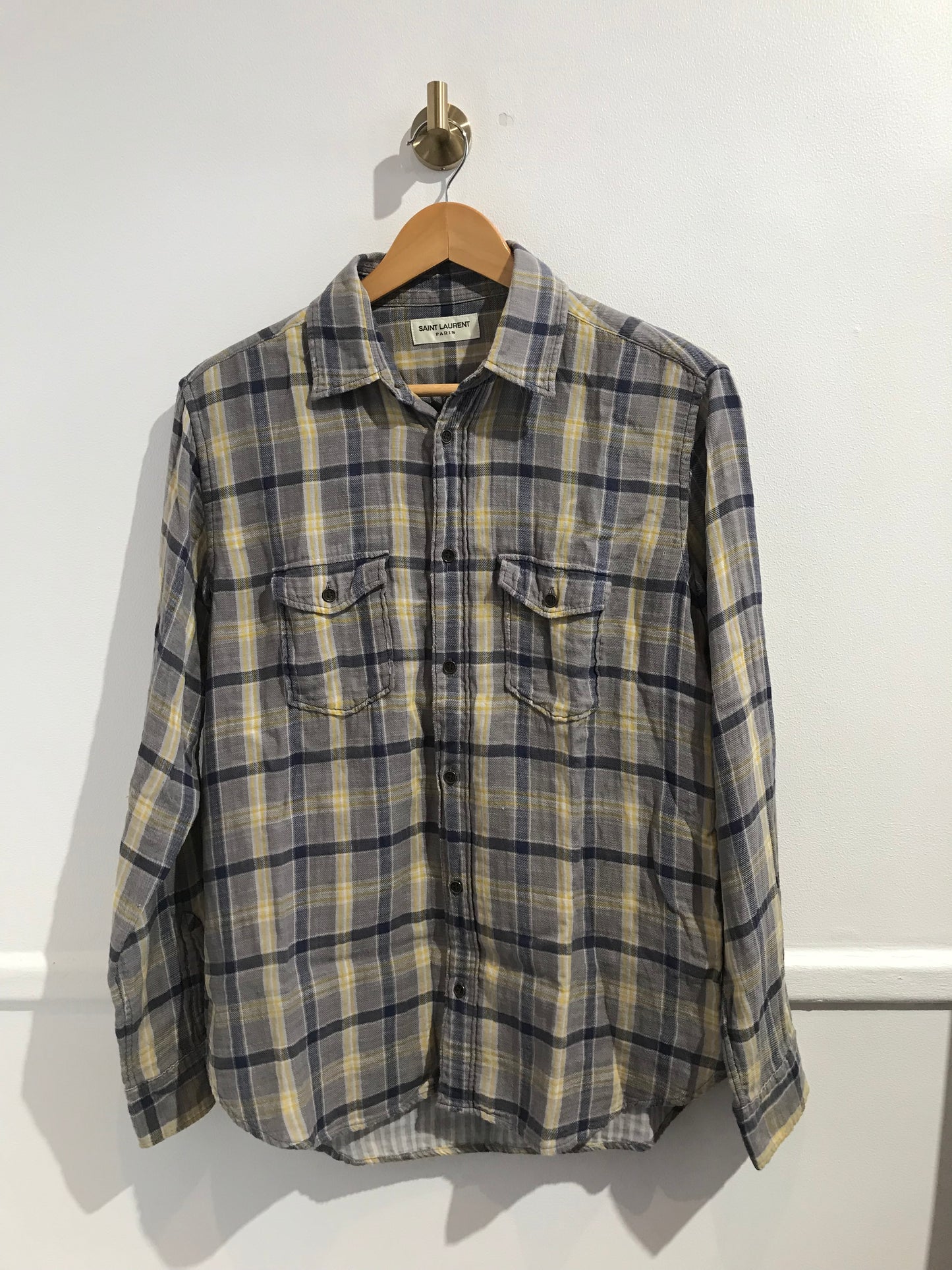 Chemise Saint Laurent carreaux T.M