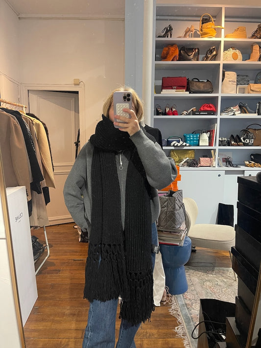 Echarpe Saint Laurent noire