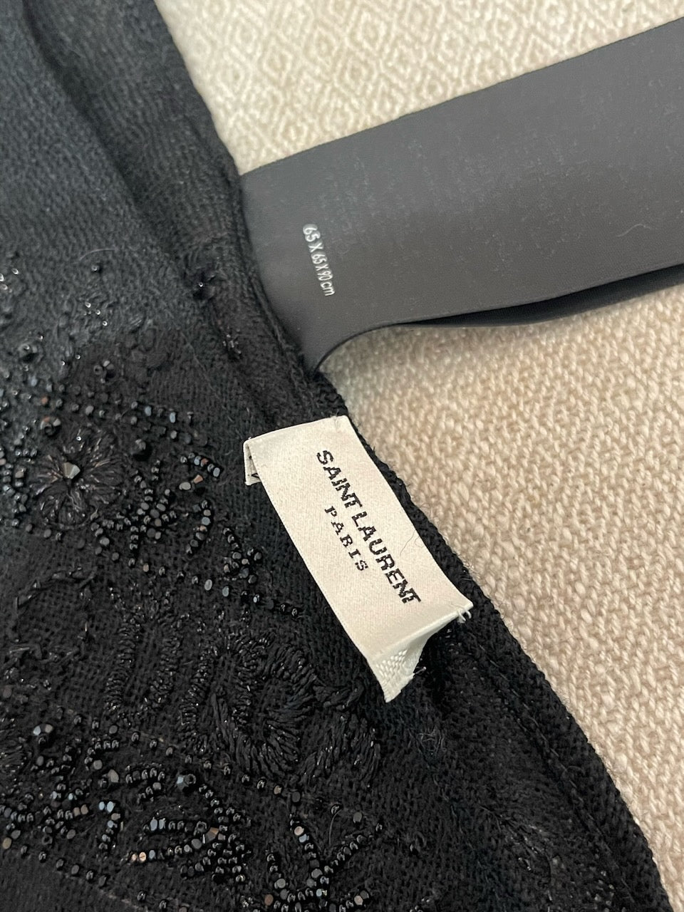Foulard Saint Laurent noir