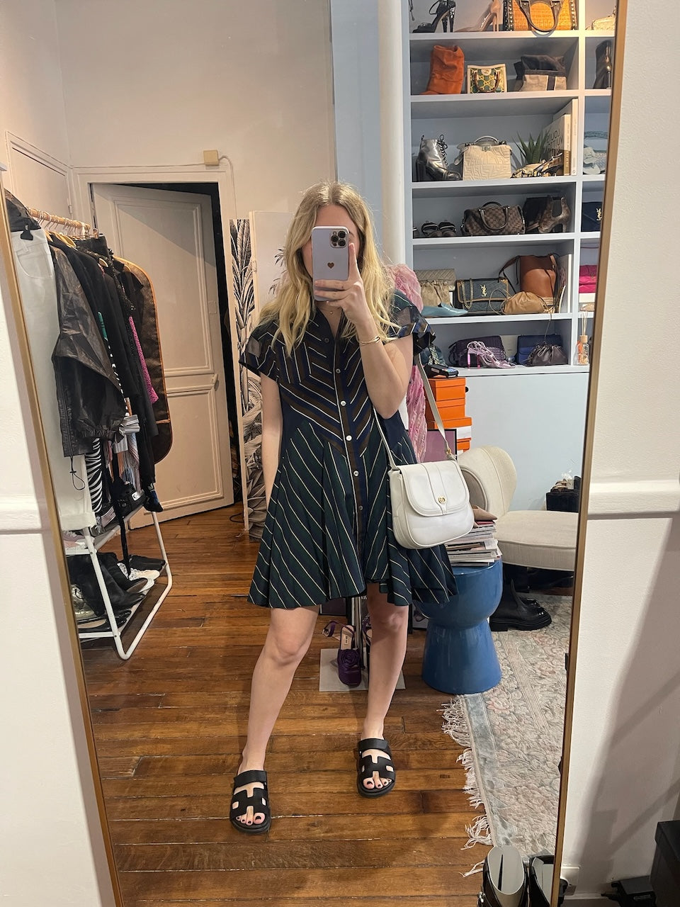 Robe Sacai à rayures T.1