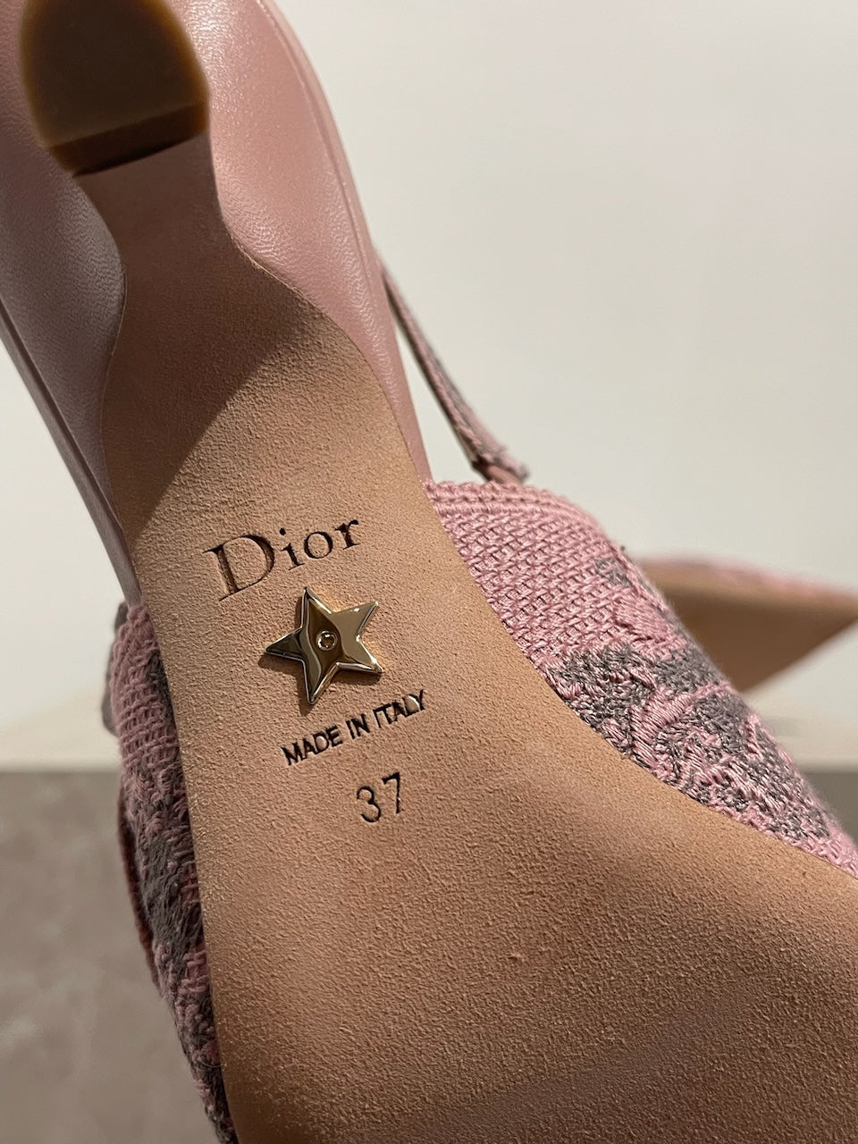 Slingback Dior rose T.37