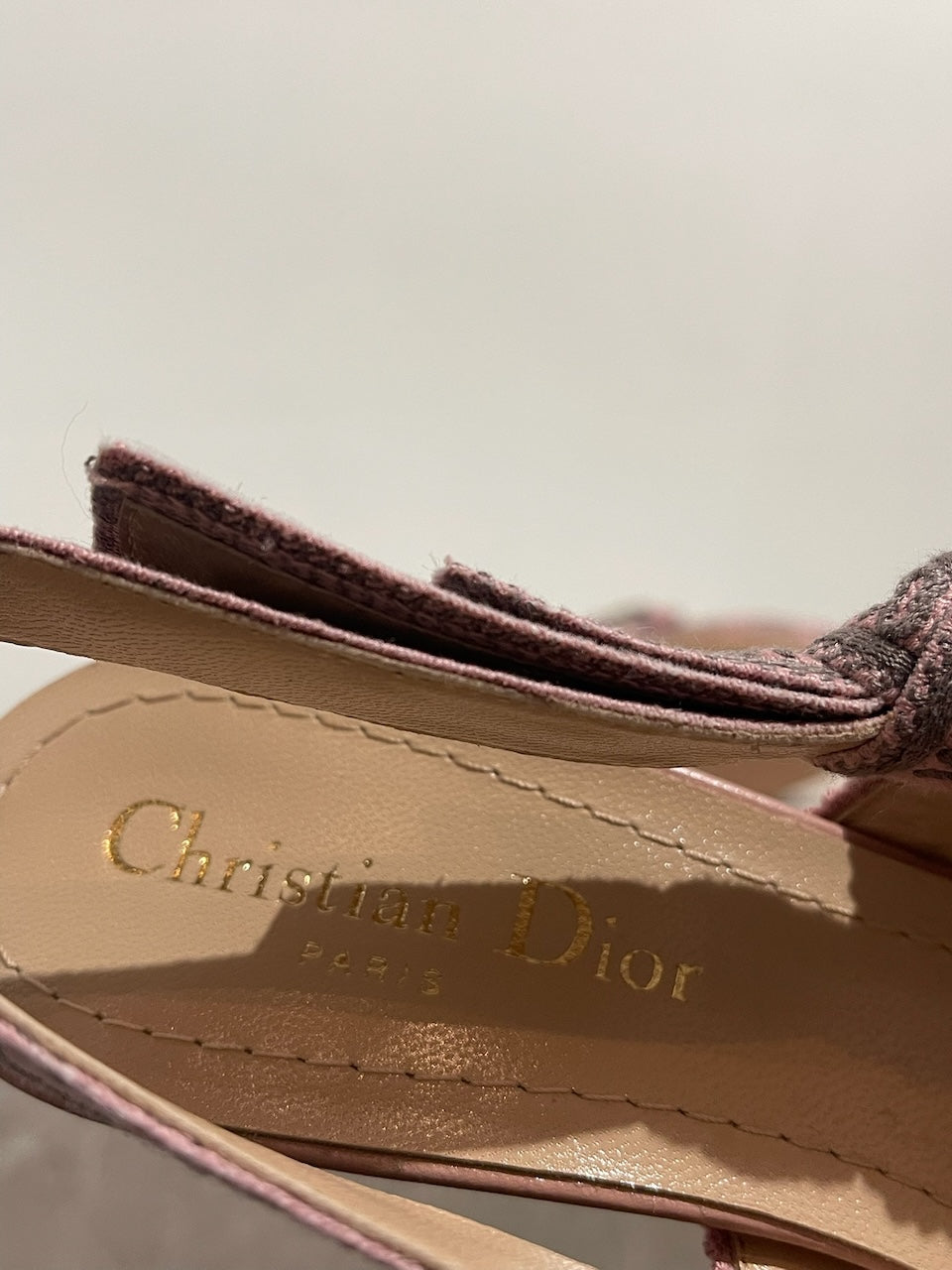 Slingback Dior rose T.37