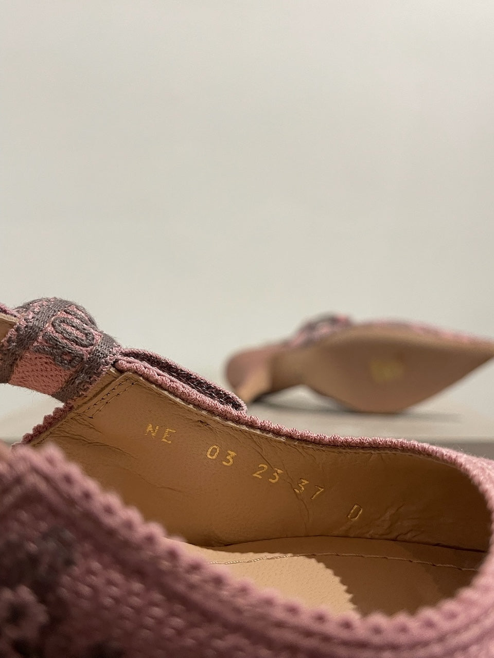Slingback Dior rose T.37