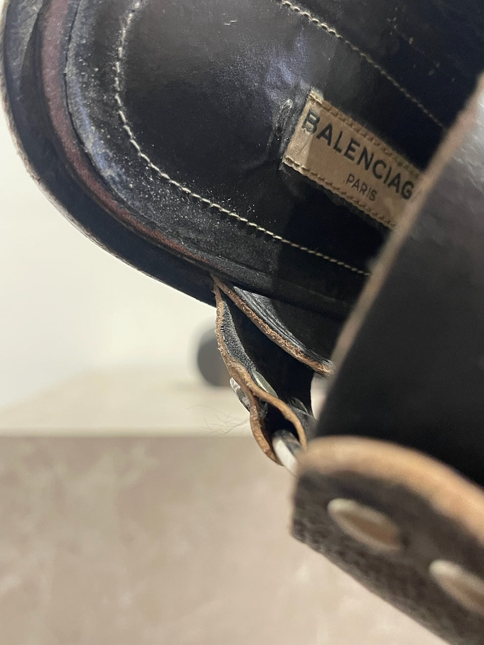 Sabots Balenciaga noir T.40