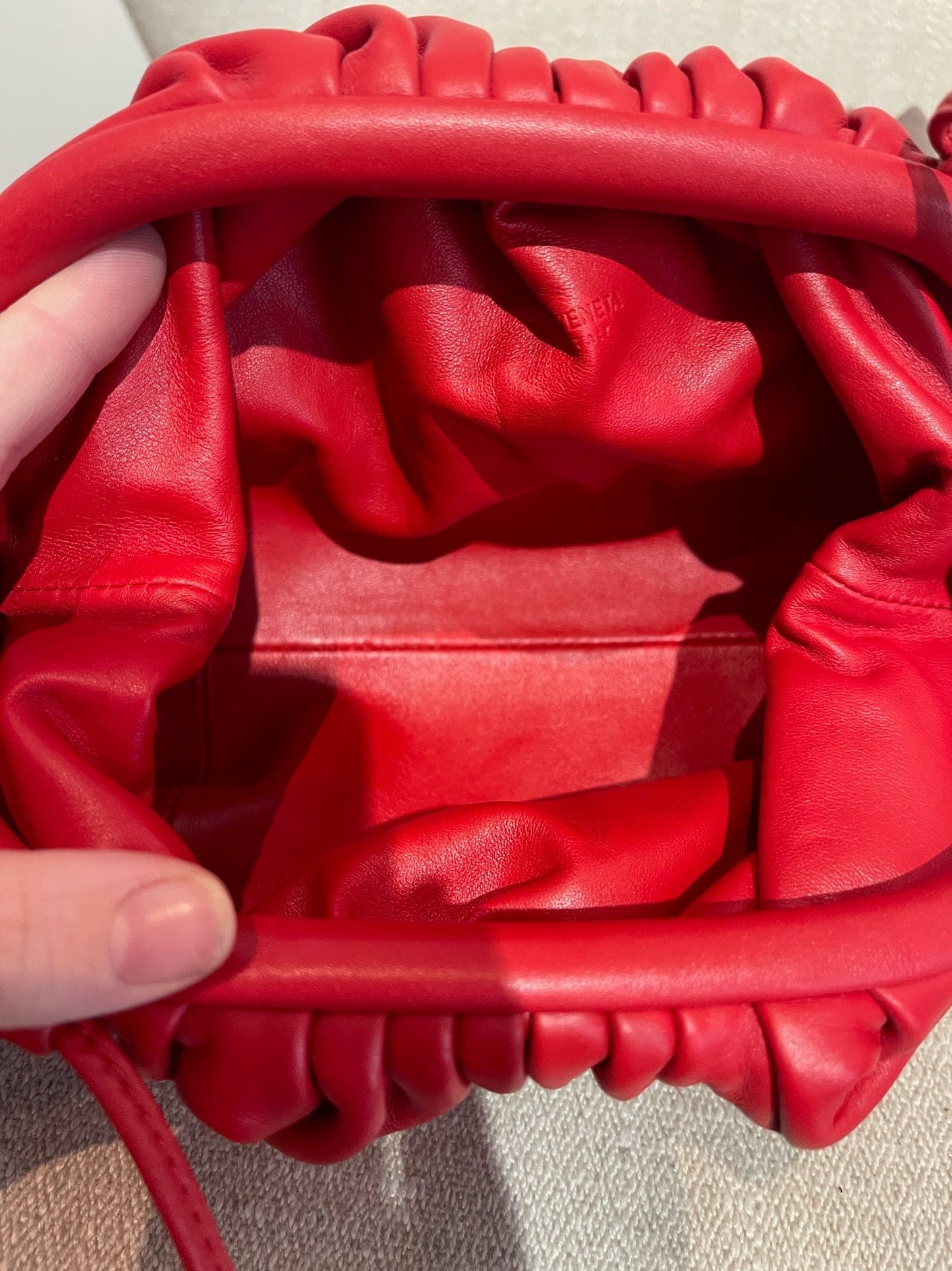 Sac Bottega Veneta Mini Pouch rouge NEUF