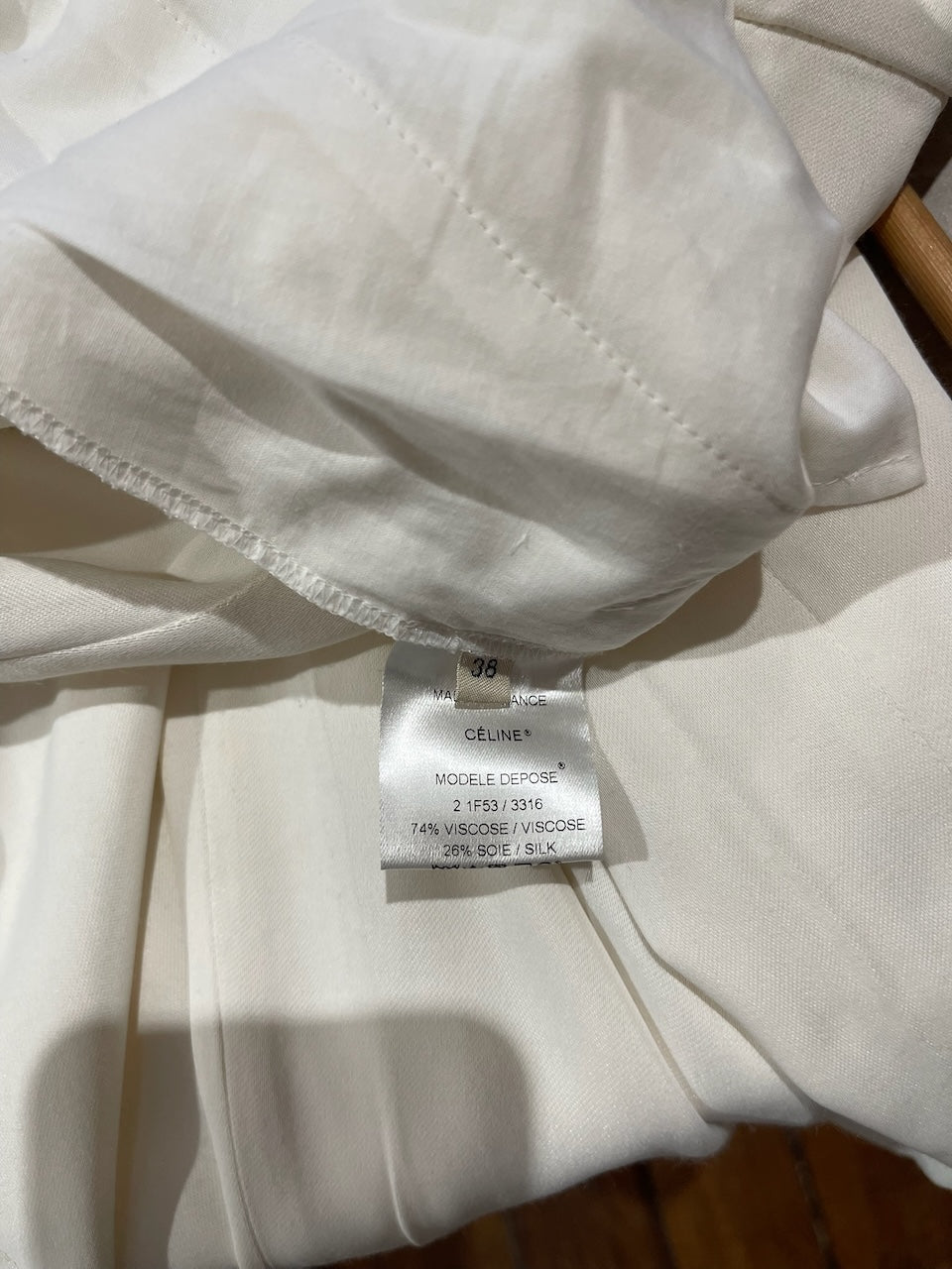 Pantalon Celine blanc T.38
