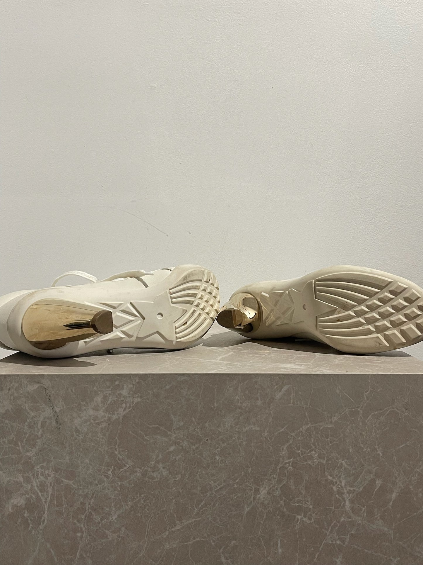 Bottines Dior blanches T.37,5