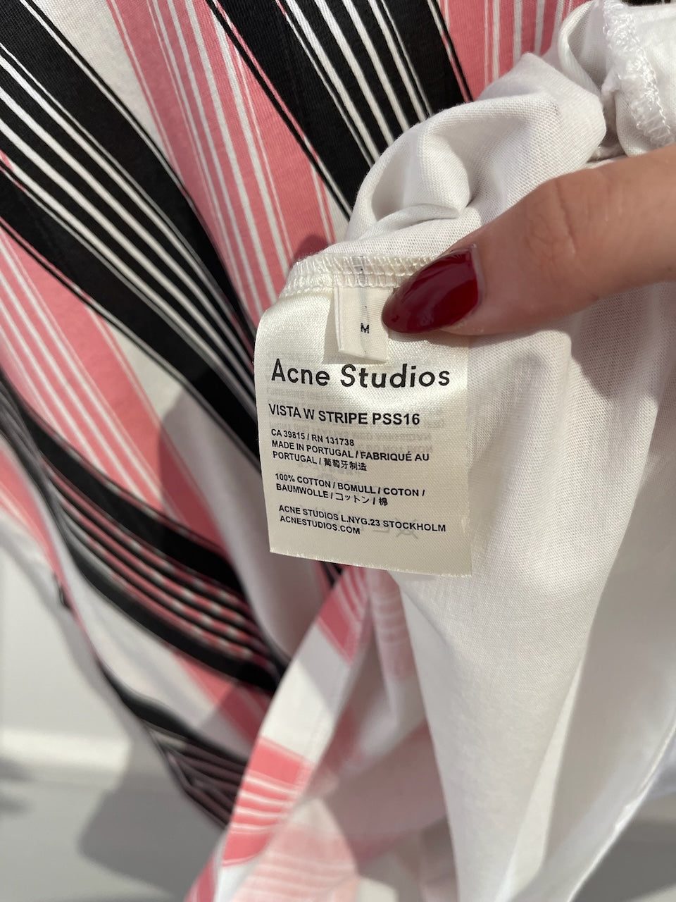 T-shirt Acne Studios rayé T.M
