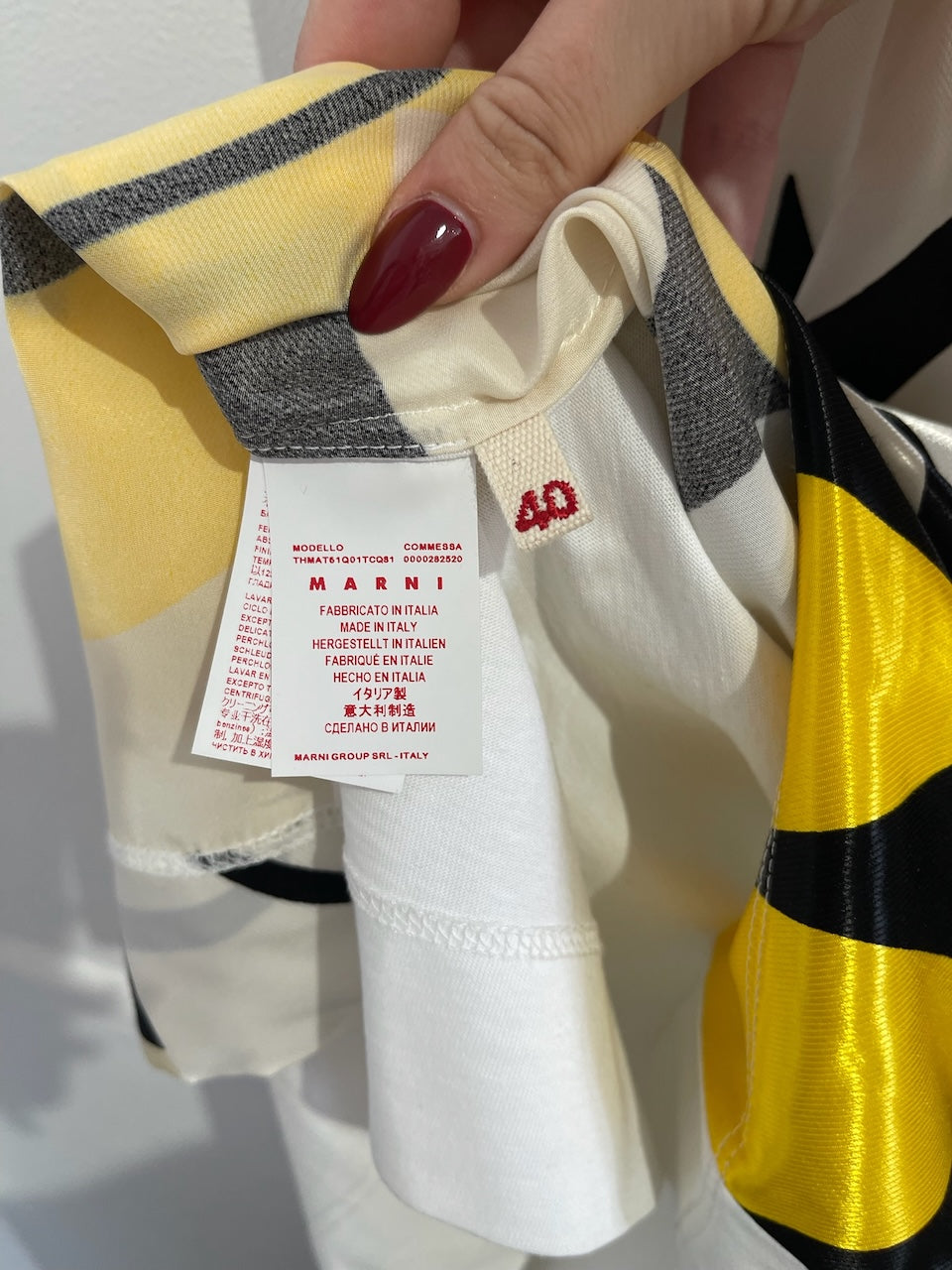 T-shirt Marni jaune T.36