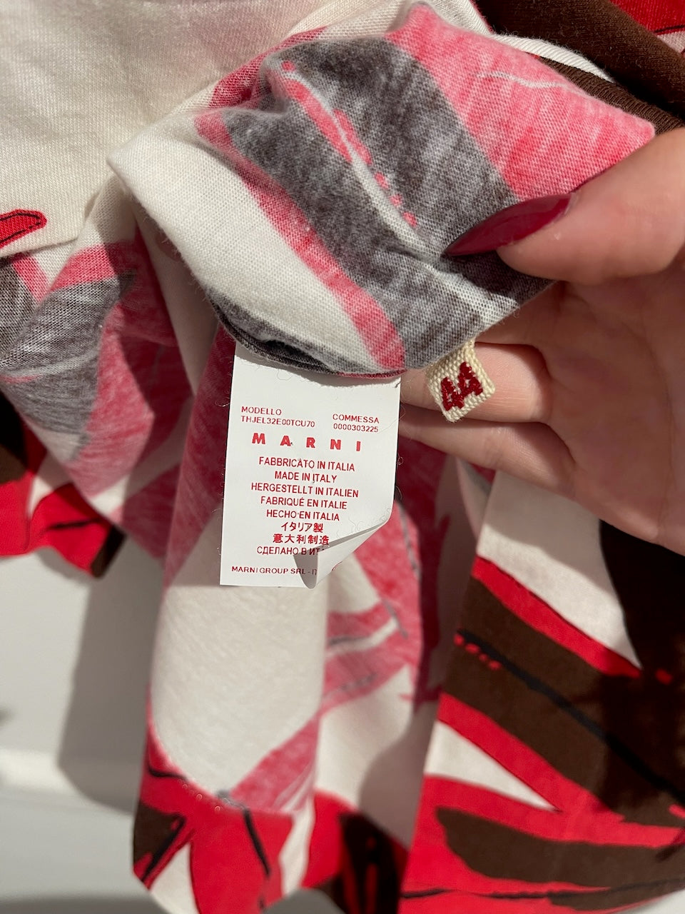 T-shirt Marni rouge T.40