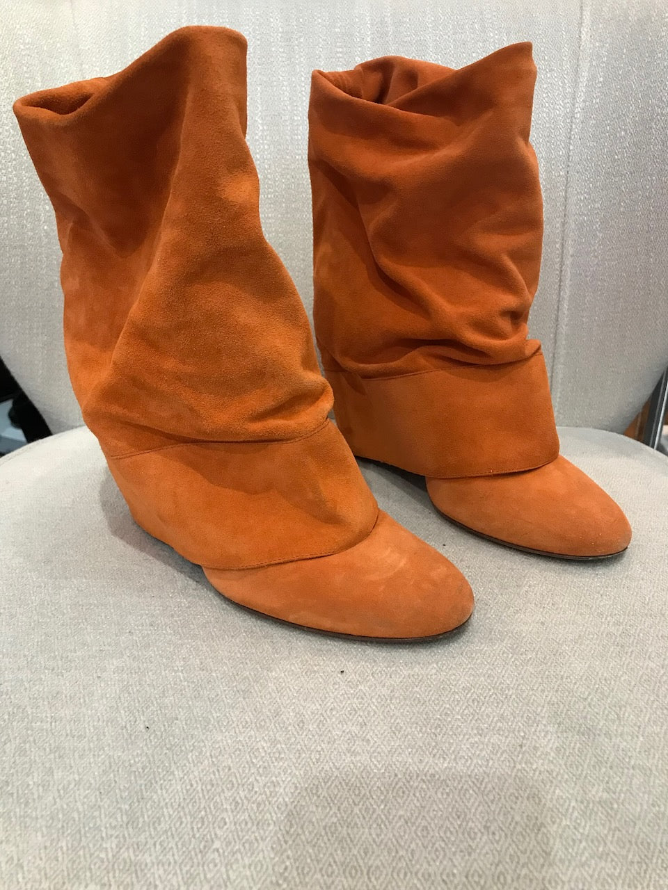 Bottes Casadei oranges T.39