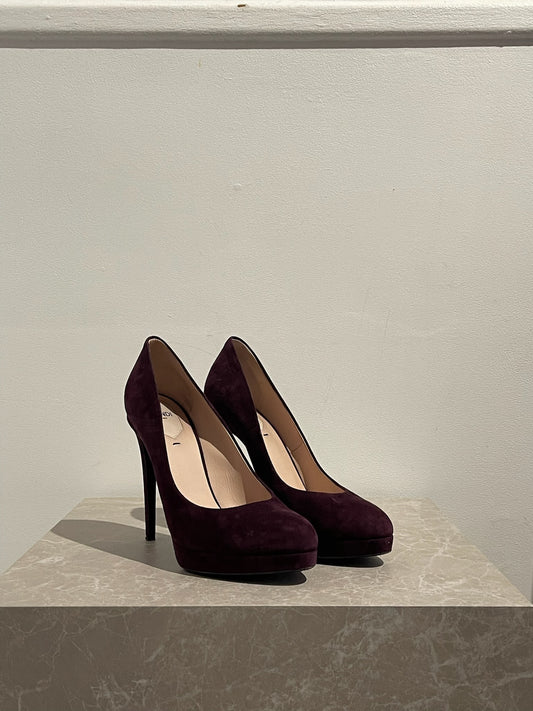 Escarpins Fendi bordeaux T.40