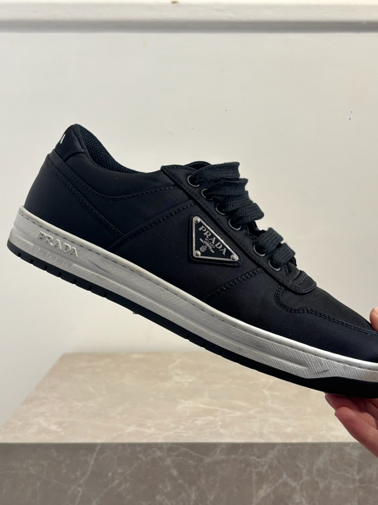 Baskets Prada Downtown noires T.39,5