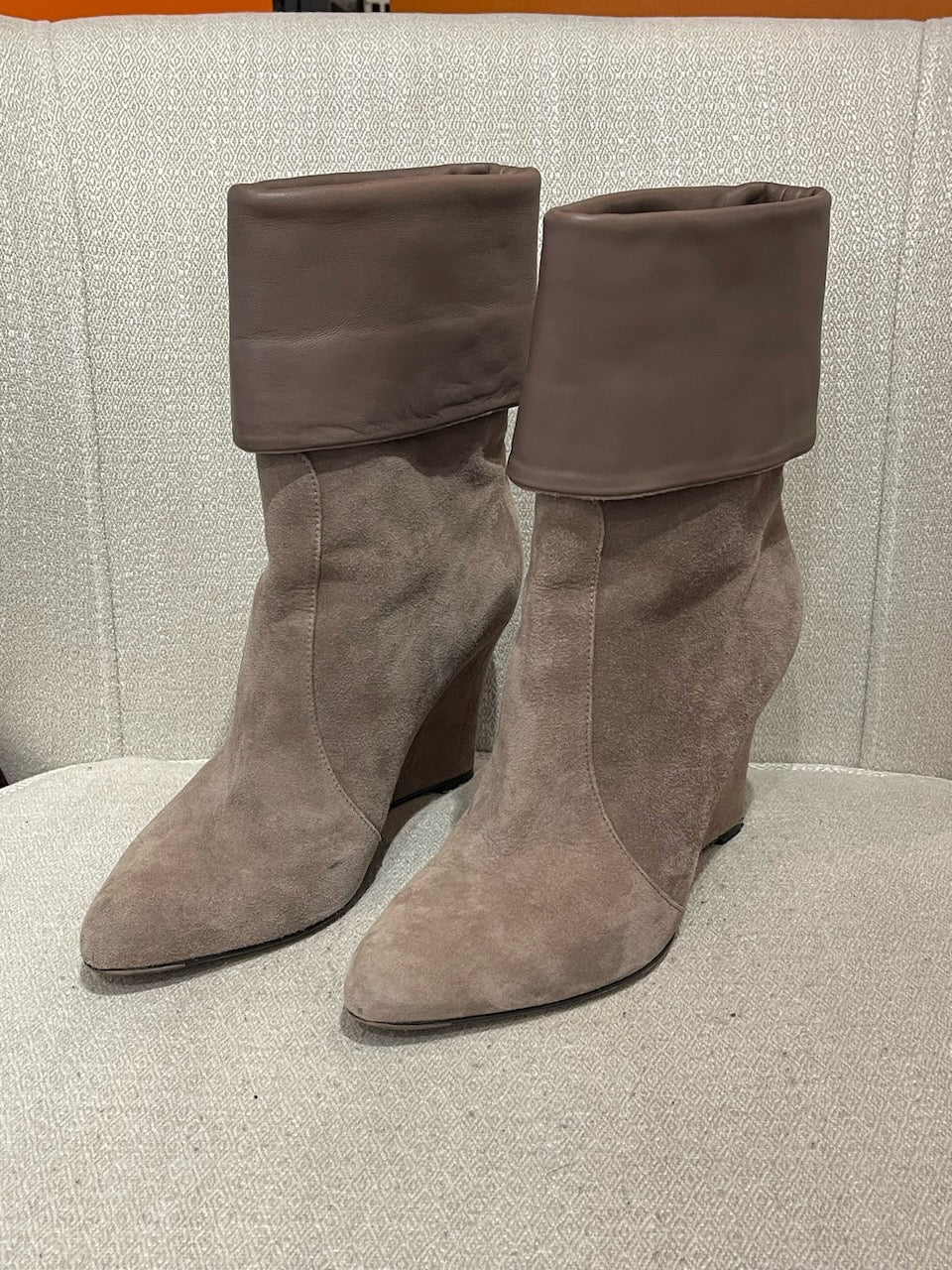 Boots Gianvito Rossi beige T.37,5