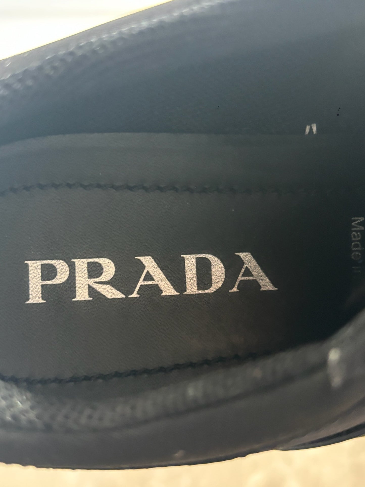 Baskets Prada Downtown noires T.39,5
